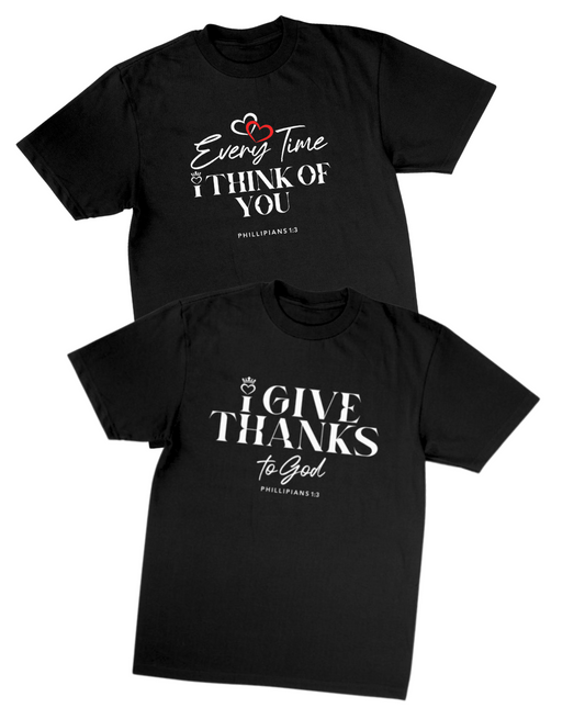 Give Thanks to God T-Shirt Set